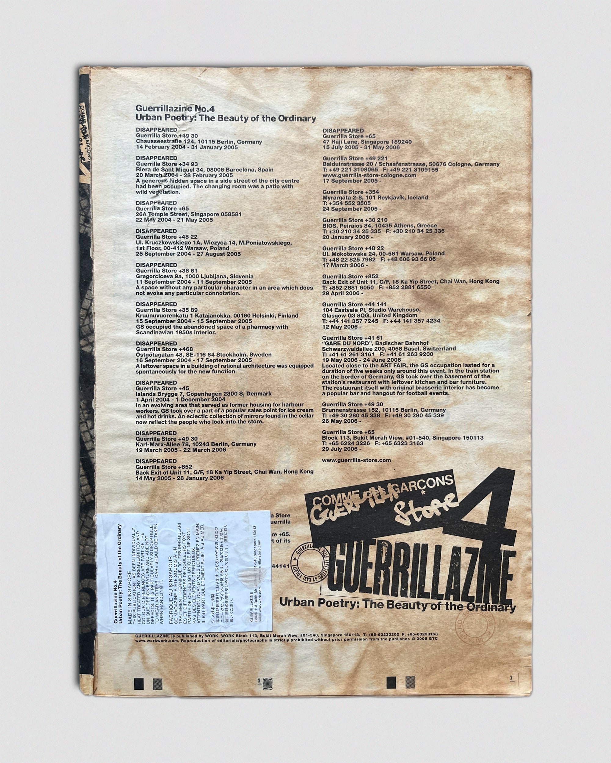 Guerrillazine No.4: Urban Poetry - ファッション