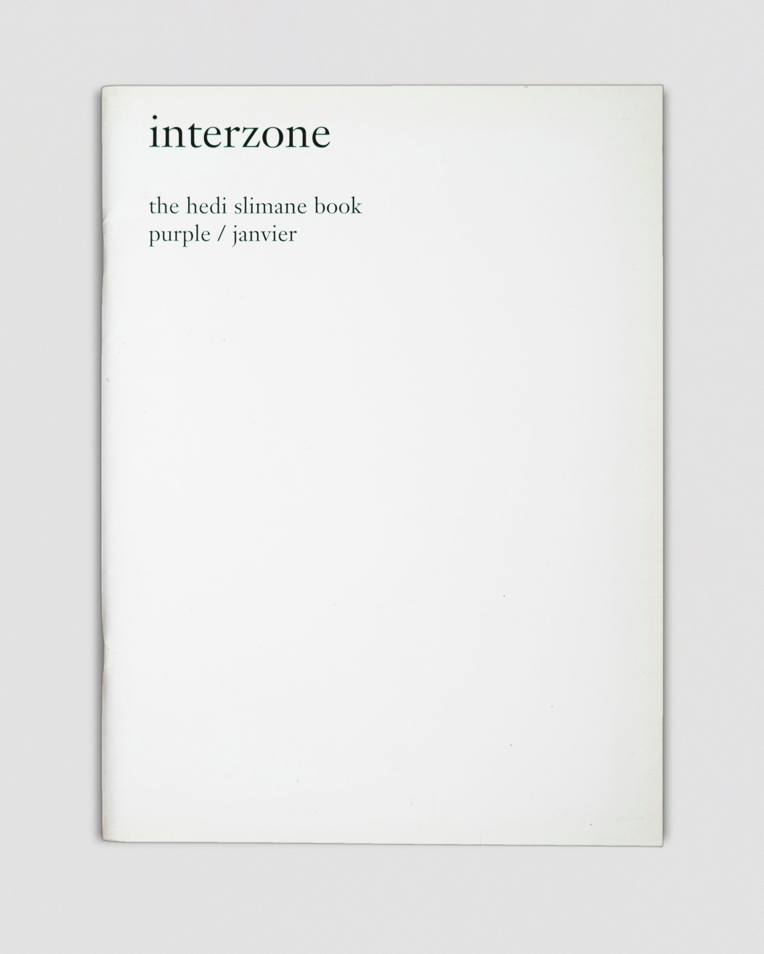 Interzone: The Hedi Slimane Book