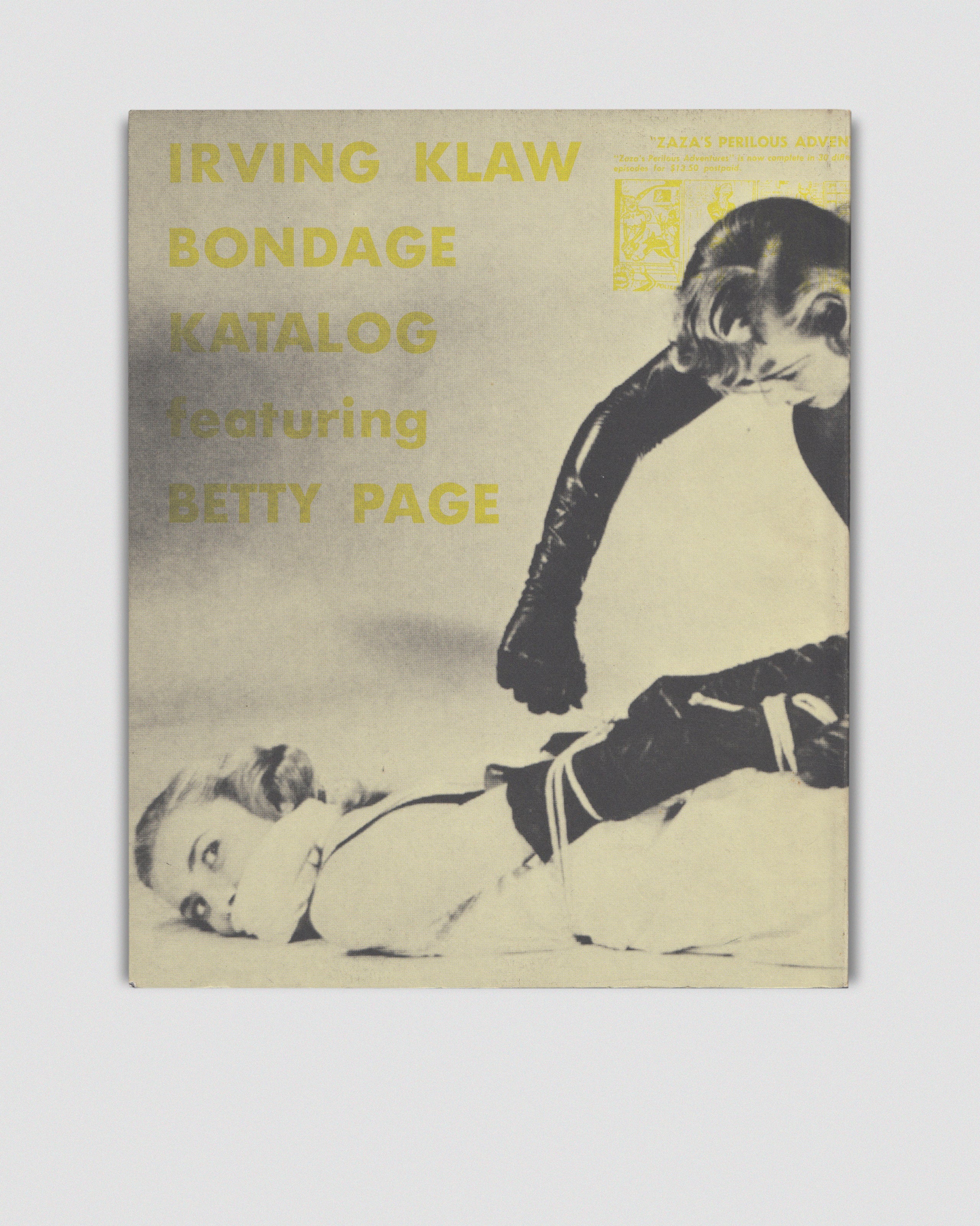 SALE2 no.34: Irving Klaw Bondage Katalog featuring Betty Page
