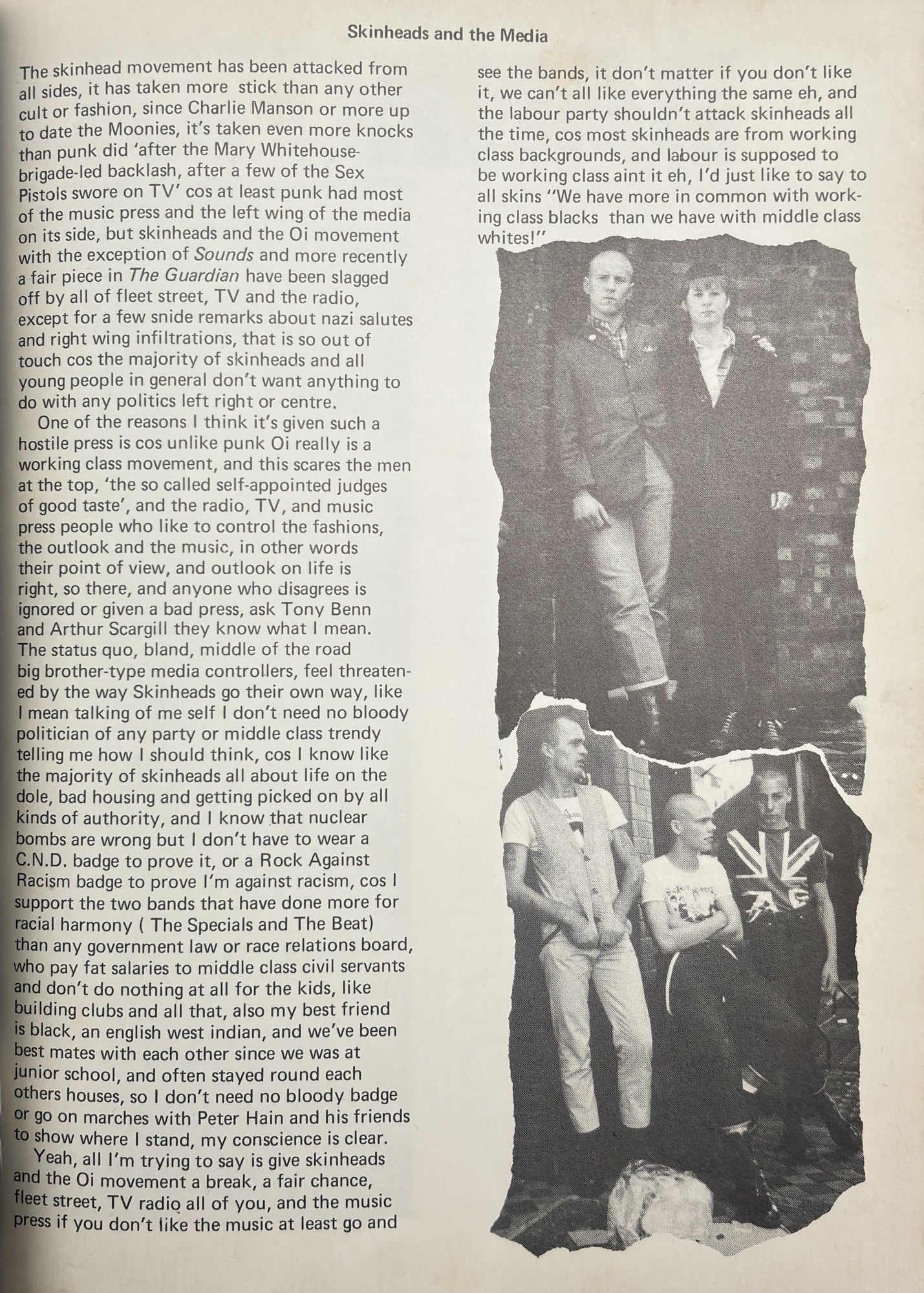 The Story of Oi! A View from the Dead End of the Street